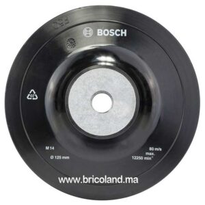 Plateau de ponçage Ø 125mm pour disques abrasifs sur fibres - Bosch-0