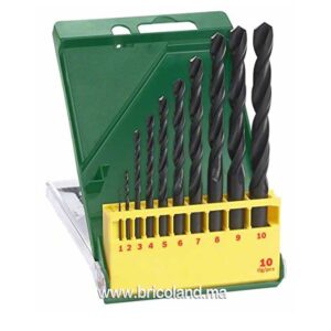 Jeu de 10 mèches HSS-R à métaux - Bosch-0
