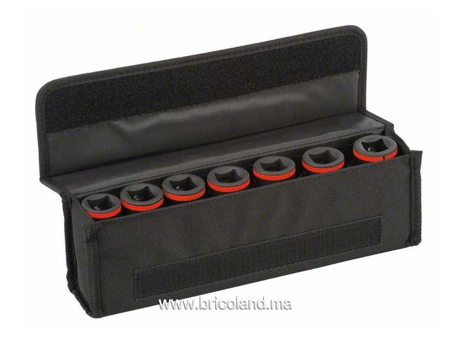 Set de 7 douilles Impact 3/4" - Bosch-3056