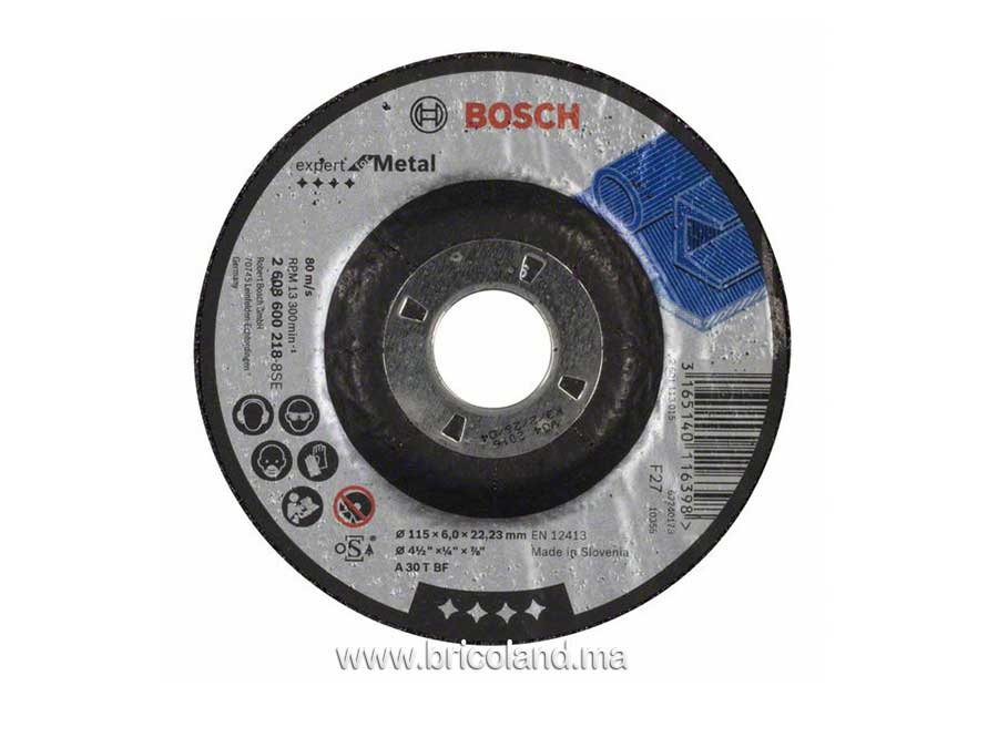 Meule à ébarber - à moyeu déporté Expert for Metal - 115 x 6,0 mm - Bosch-0