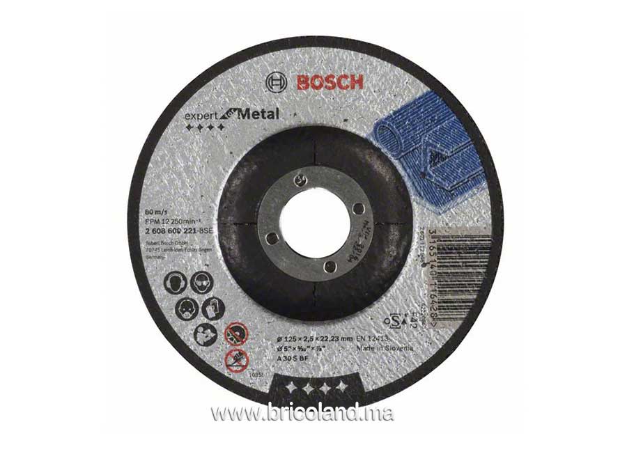 Disque à tronçonner - à moyeu plat Expert for Metal - 125 mm, 2,5 mm - Bosch-0