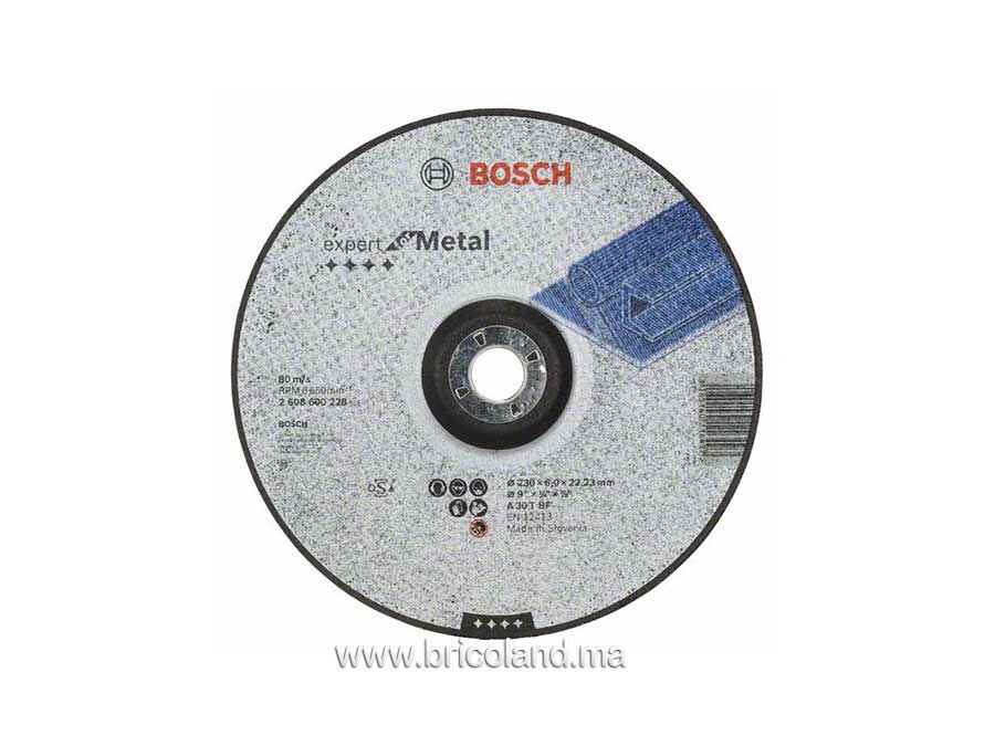 Meule à ébarber à moyeu déporté Expert for Metal Ø 230mm, épaisseur 6mm - Bosch-0