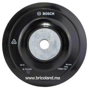 Plateau de ponçage Ø 115mm pour disques abrasifs sur fibres - Bosch-0