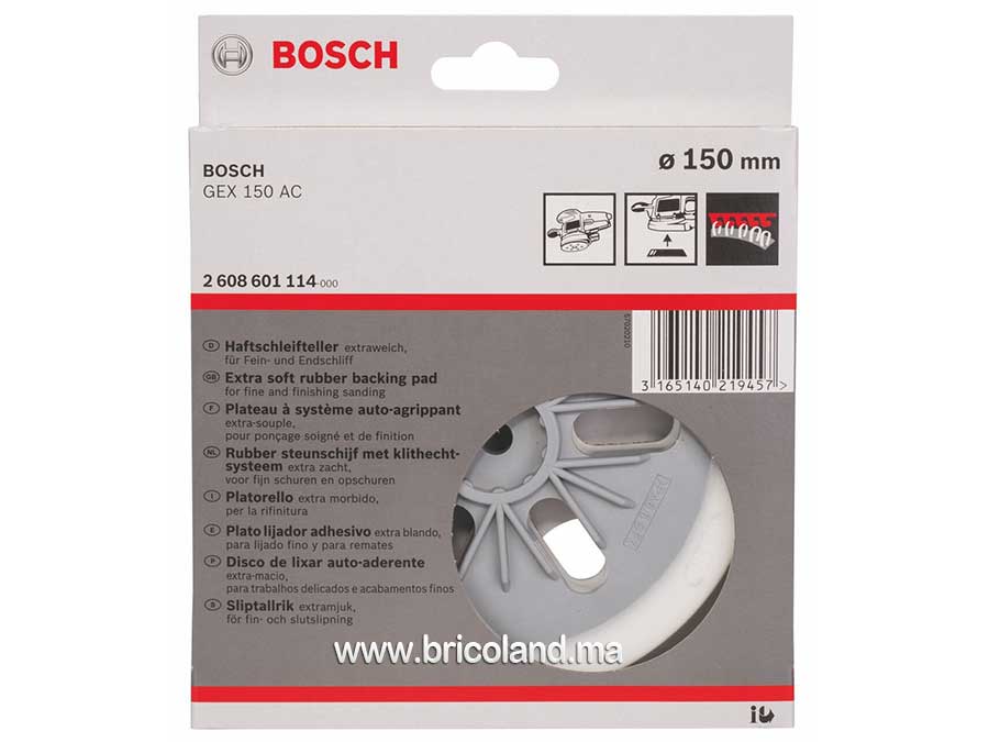 Plateau de ponçage extra-souple - Ø 150 mm - Bosch-3222
