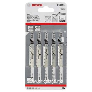 Lame de scie sauteuse pour bois T 101 B HCS 5 pièces - Bosch-0