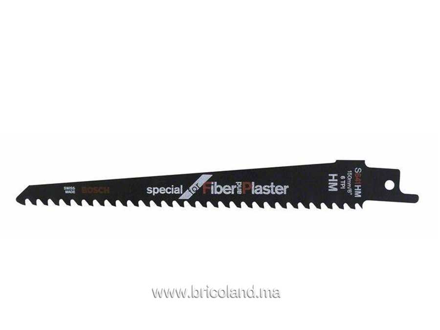 Lame de scie sabre pour fiber et plaster S 2041 HM 2 pièces - Bosch-0