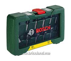 Coffret de 12 fraises Queue 8 mm - Bosch-thumbnail