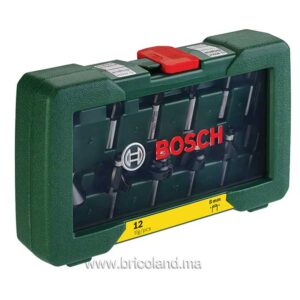 Coffret de 12 fraises Queue 8 mm - Bosch-0