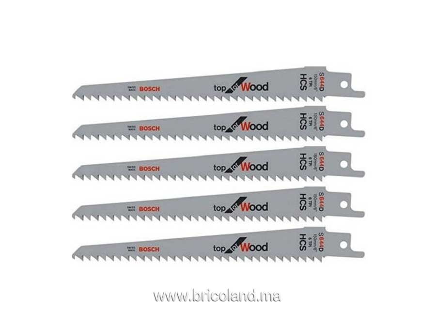 Lame de scie sabre S 644 D - 5 pièces - Bosch-0