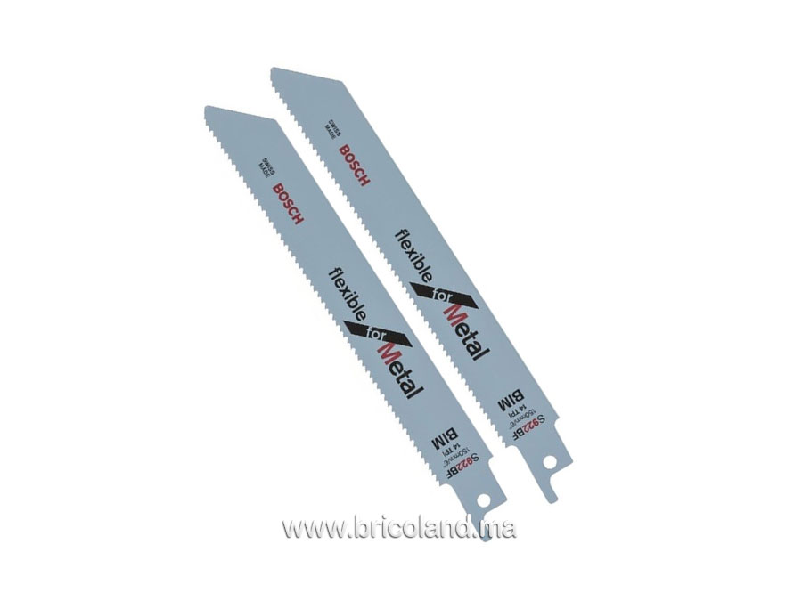 Lame de scie sabre pour métal S 922 BF - 2 pièces - Bosch-0