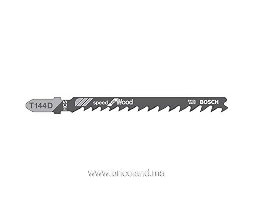 Lame de scie sauteuse pour bois T 144 D HCS 5 pièces - Bosch-3327