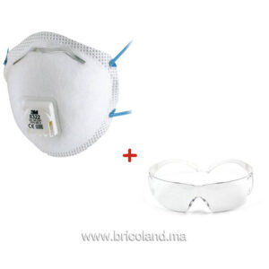 Pack lunette et masque de protection - 3m-0