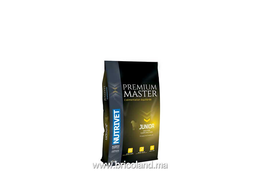 Croquettes pour chien PREMIUM MASTER Junior 15kg - Nutrivet-0