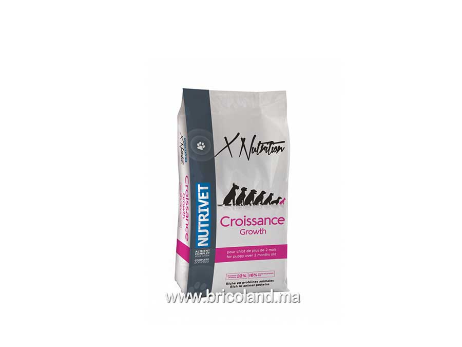 Croquettes pour chien X Croissance 32/16 20Kg - Nutrivet-0