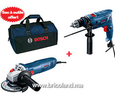 Pack Perceuse à percussion GSB 570 + Meuleuse GWS 700 + Sac offert - Bosch-thumbnail