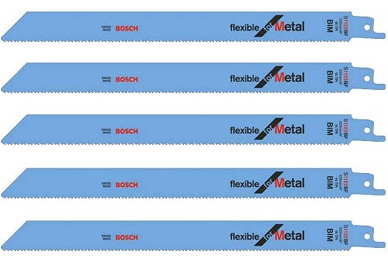 Lame de scie sabre S 1122 BF BIM pour métal 5 pièces - Bosch-3432