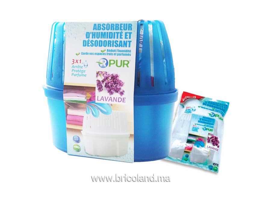 Absorbeur d'humidité et désodorisant pour chambre - R'PUR-0