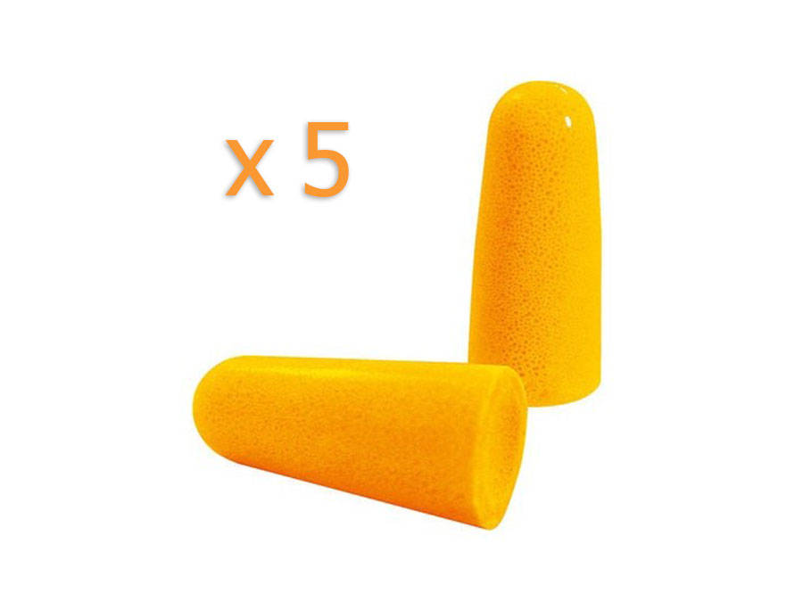 Bouchon d'oreille jetable 5 paires-0