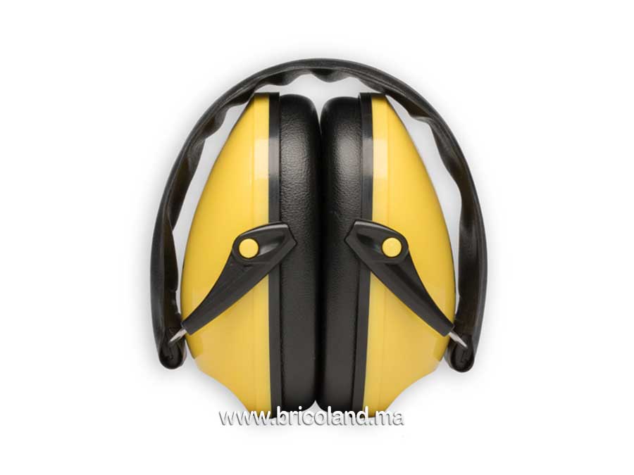 Casque anti-bruit pliable jaune-3825