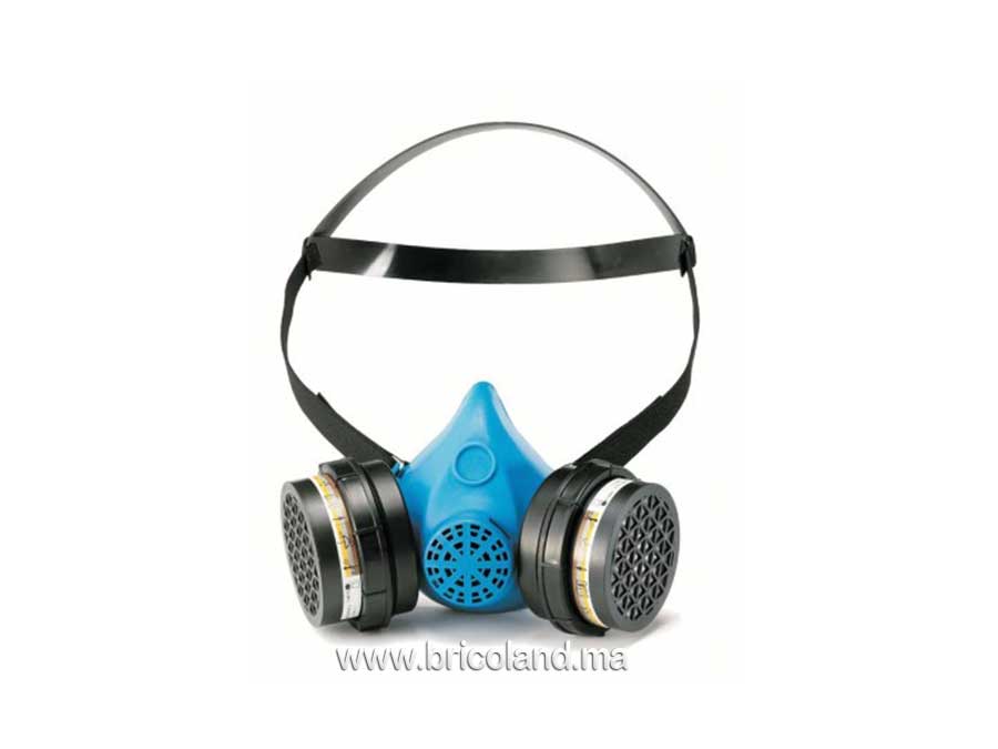 Masque de protection respiratoire double cartouche -0