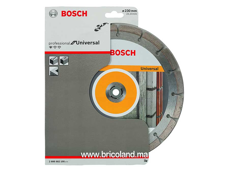 Disque à tronçonner diamanté Standard Universel - 230 x 22,23 x 2,3 x 10 mm - Bosch-3525