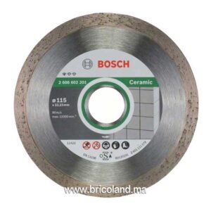 Disque à tronçonner diamanté Standard pour Ceramique - 115 x 22,23 x 1,6 x 7 mm - Bosch-0