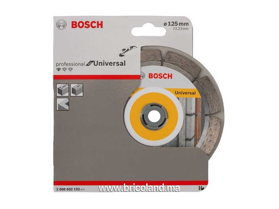 Disque à tronçonner diamanté Standard pour Universel - 125 x 22,23 x 1,6 x 10 mm - Bosch-3513