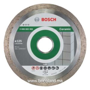 Disque à tronçonner diamanté Standard pour Céramique - 125 x 22,23 x 1,6 x 7 mm - Bosch-0
