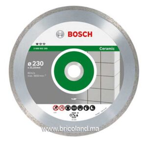 Disque à tronçonner diamanté Standard pour Céramique - 230 x 22,23 x 1,6 x 7 mm - Bosch-0