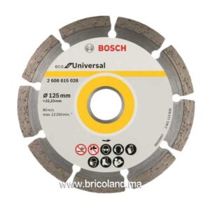 Disque à tronçonner diamanté Eco Universel - 125 x 22,25 mm - Bosch-0