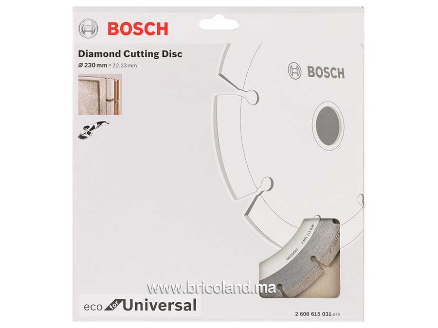 Disque à tronçonner diamanté Eco Universel - 230 x 22,25 mm - Bosch-3586