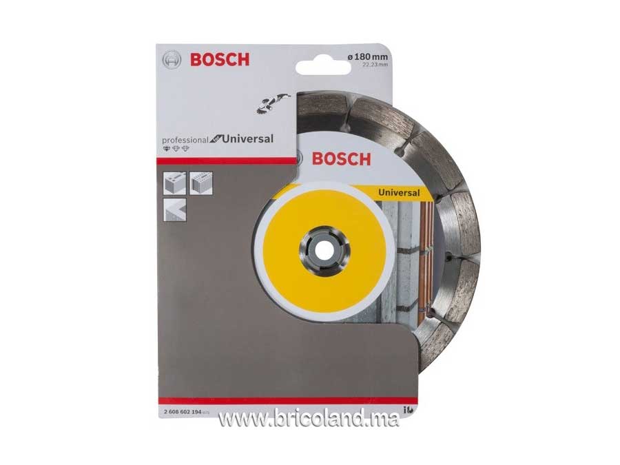 Disque à tronçonner diamanté Standard pour Universel - 180 x 22,23 x 2 x 10 mm - Bosch-3519