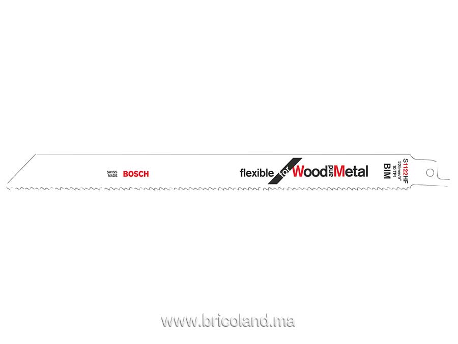 Lame de scie sabre S 1122 HF pour bois et métal 5 pièces - Bosch-0