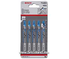 Lame de scie sauteuse pour métal T 118 A HSS 5 pièces - Bosch-thumbnail