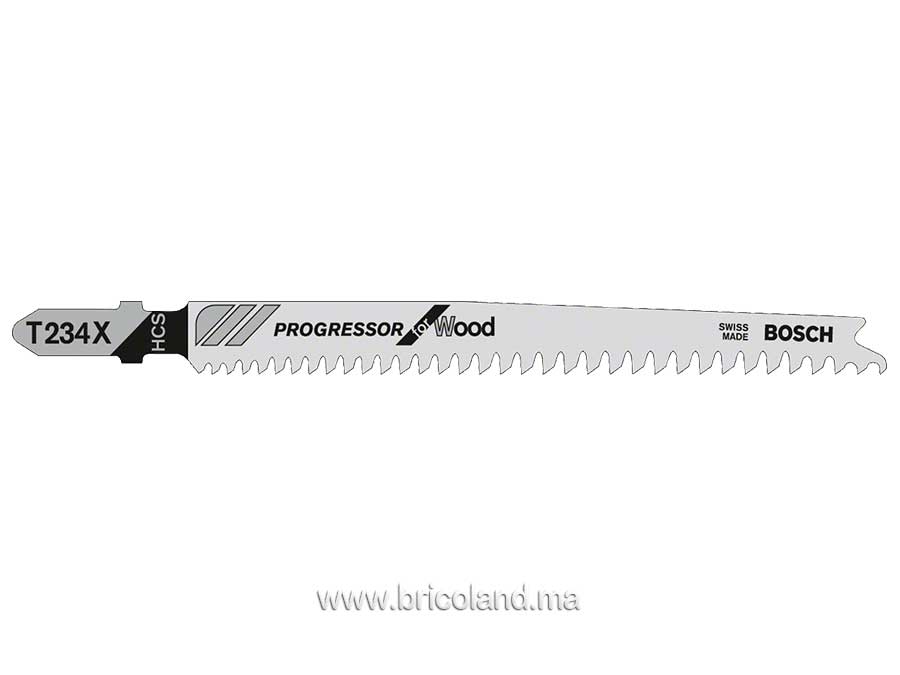 Lame de scie sauteuse pour bois T 234 X HCS 3 pièces - Bosch-3406