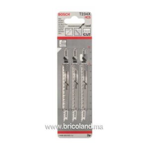 Lame de scie sauteuse pour bois T 234 X HCS 3 pièces - Bosch-0