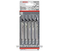 Lame de scie sauteuse pour bois T 301 CD HCS 5 pièces - Bosch-thumbnail