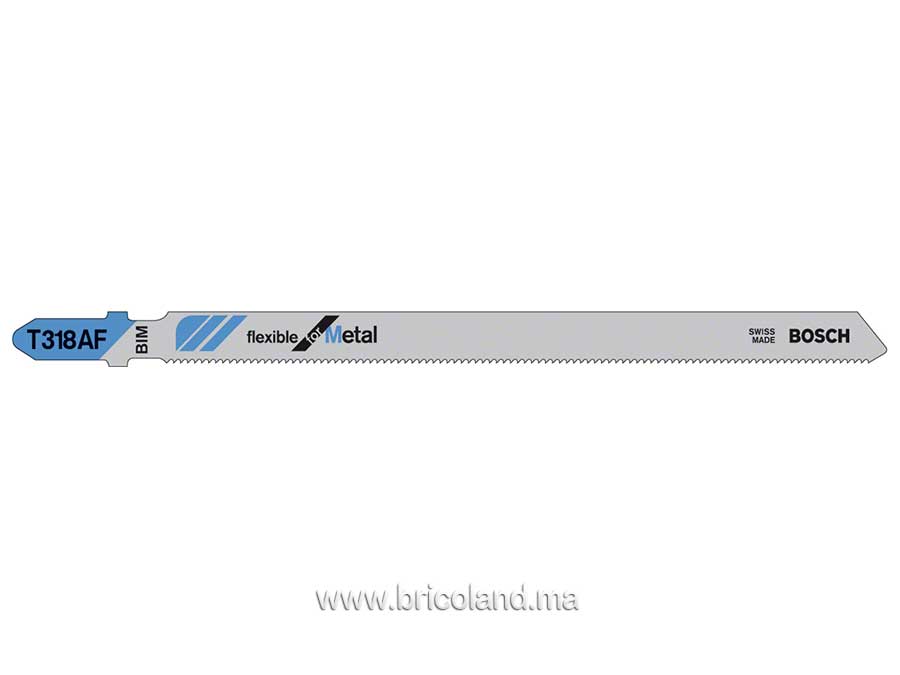 Lame de scie sauteuse pour métal T 318 AF BIM 5 pièces - Bosch-3382