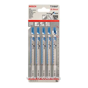 Lame de scie sauteuse pour métal T 318 AF BIM 5 pièces - Bosch-0