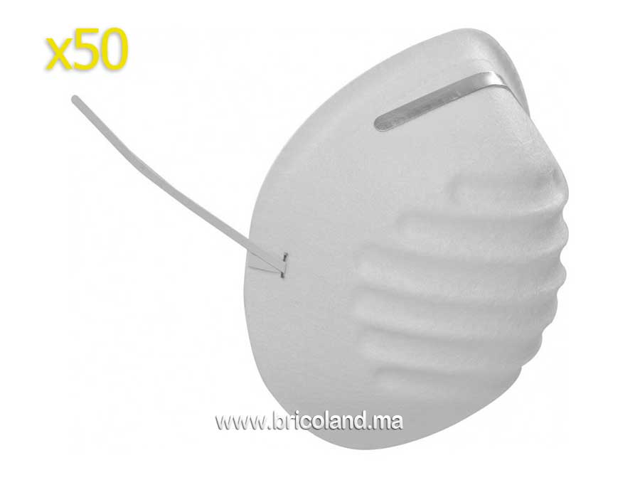 Masque jetable rond en polypropylène premium 50pcs-3853