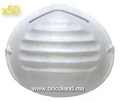 Masque jetable rond en polypropylène premium 50pcs-thumbnail