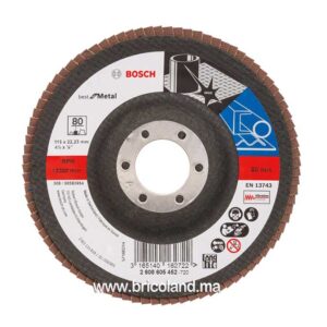 Plateaux à lamelles 115mm 22,23mm 80 Meilleur pour Métal - Bosch-0