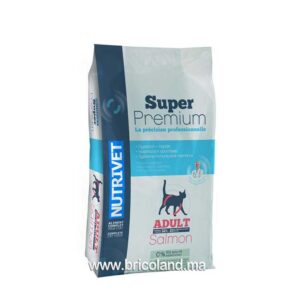 Croquettes pour chat Super Premium Adult Saumon 8Kg - Nutrivet-0