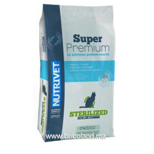 Croquettes pour chat Super Premium Stérilisé 34/9 - 3,5 Kg - Nutrivet-0