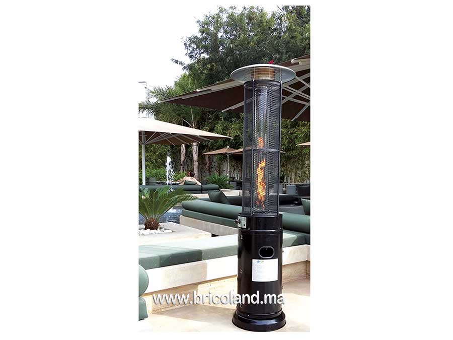 Totem chauffant Noire - R'PUR-3640