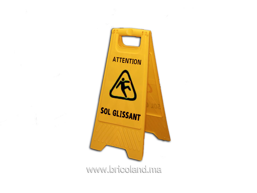 Panneau de signalisation Attention Sol Glissant-0