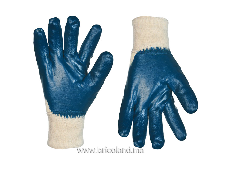 Gant coton enduit nitrile -0