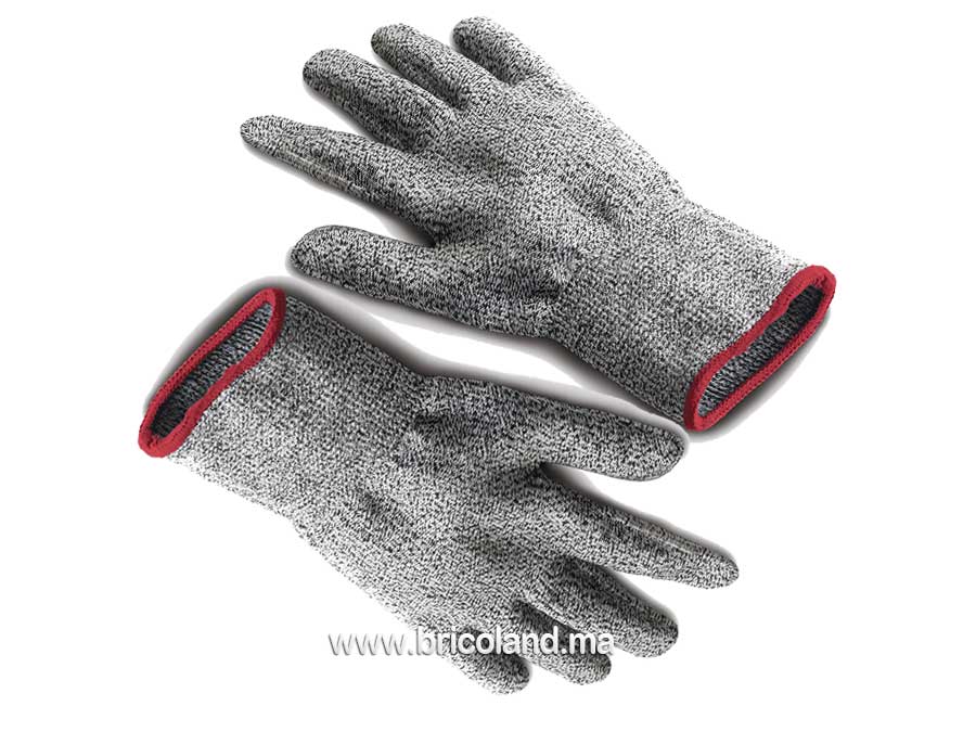 Gant tricoté anti-coupure -0