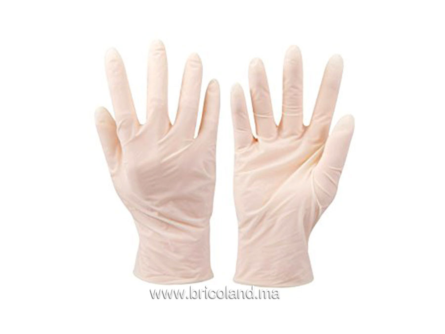 Gants latex jetable poudrés boite 100 pcs-0