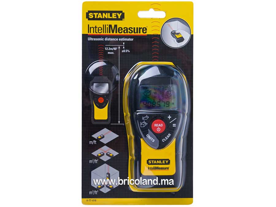 Télémètre laser à ultrasons 12 mètre - STANLEY-4057